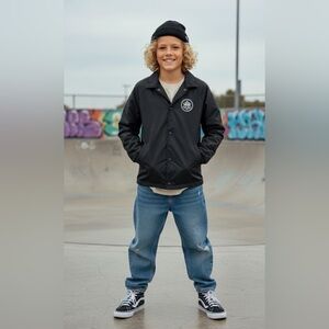 Like New- Jacket- Vans Big Kids Black Jacket